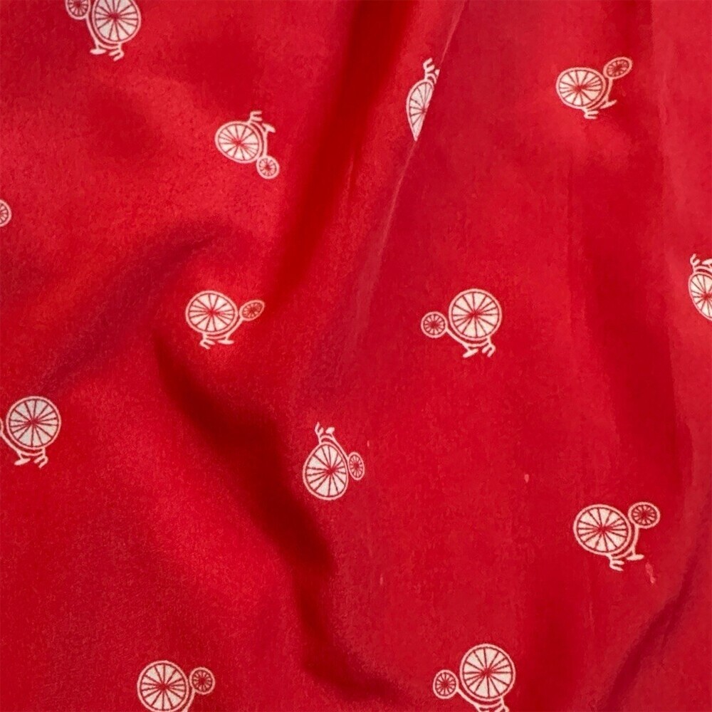 Xhilaration Skirt Womens XL Red Bicycle Print A-Line Mini Button Front - Picture 4 of 7